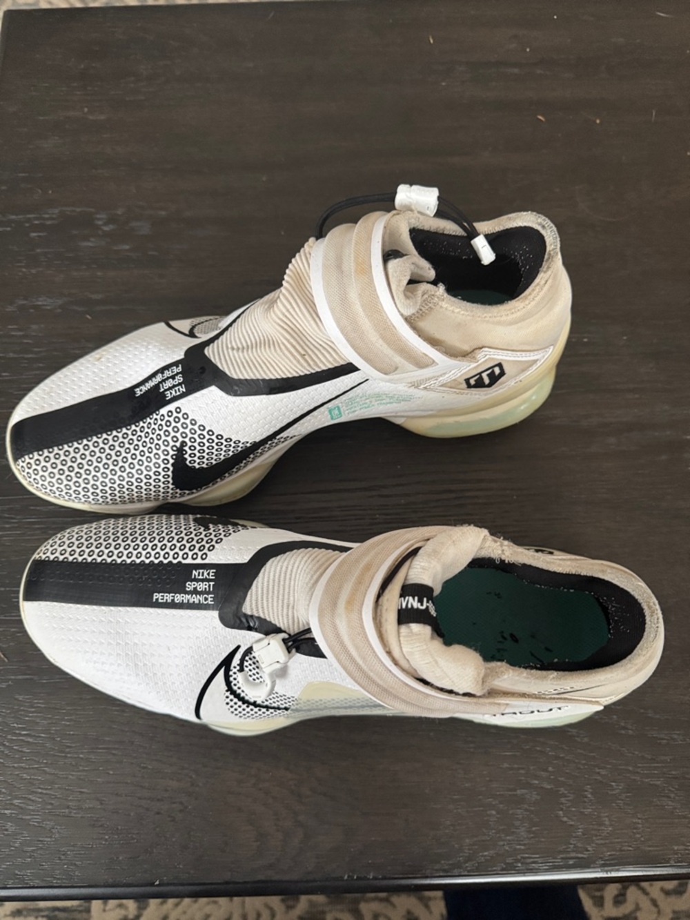 Nike Force Zoom Trout 7 Metal Baseball Cleats - White/Black